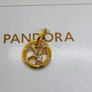 ✨🔥Pandora Diamond Halo Virgo Charm Constellation Zodiac Pendant Gift